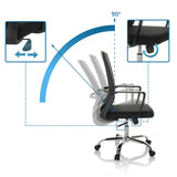Respaldo ajustable hasta 90 grados de la Silla Home Office STAR-TEC S de hjh OFFICE