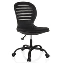 Silla Home Office CASLA negra con respaldo de malla y cinco ruedas de hjh OFFICE