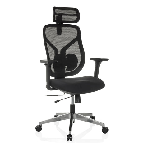 Silla alta gama CASSILIS B con malla negra y reposacabezas de hjh OFFICE