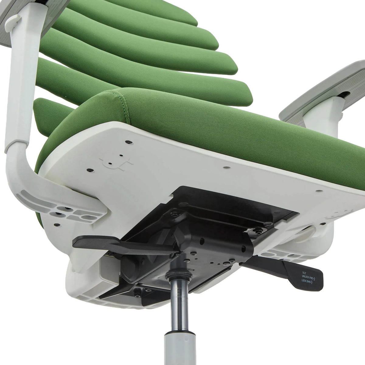Parte inferior del asiento con mecanismo de ajuste de la silla de oficina profesional ERGO LINE W en Mystic Forest de hjh OFFICE