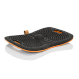 Tabla de equilibrio ACTIV negra con estructura de nodos y núcleo naranja de hjh OFFICE – vista de 360° (vista trasera en diagonal 144°)