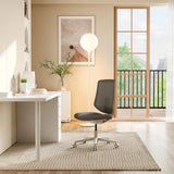 Silla Home Office Sitflex Lady en gris con base de ruedas en una habitación luminosa de hjh OFFICE