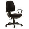 Silla Home Office CITY 10 negra con reposabrazos y base con ruedas de hjh OFFICE