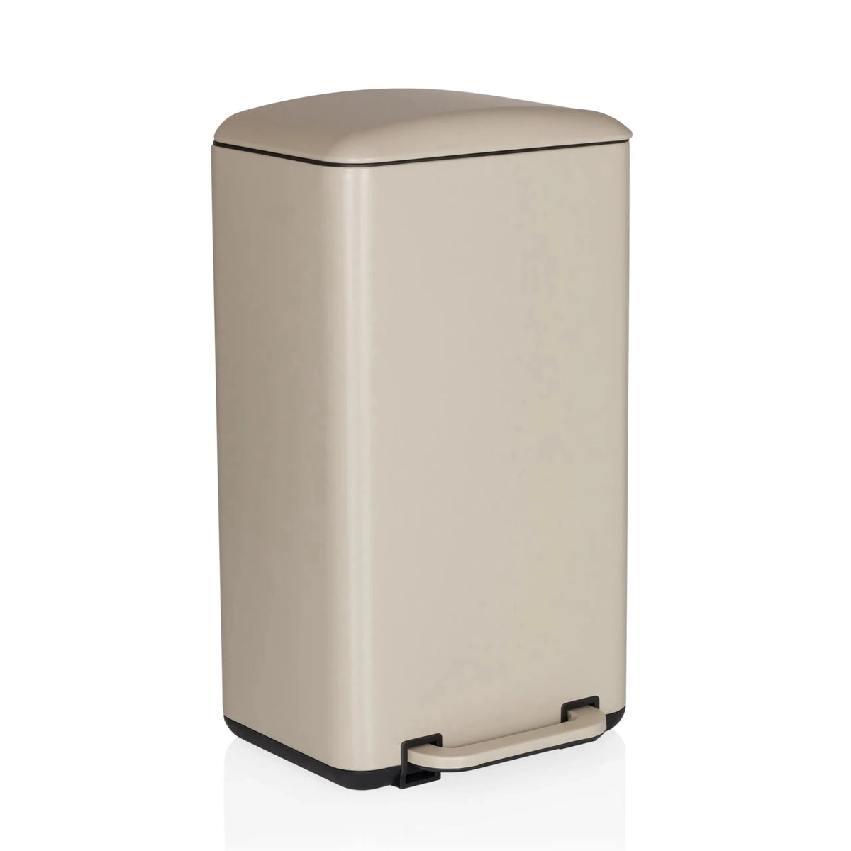 Papelera CLEAN BEVA beige con capacidad de 30 litros y pedal de hjh OFFICE