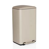 Papelera CLEAN BEVA beige con capacidad de 30 litros y pedal de hjh OFFICE