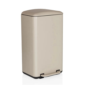 Papelera CLEAN BEVA beige con capacidad de 30 litros y pedal de hjh OFFICE