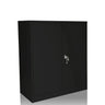 Armario archivador negro COLOR AS 105 con dos puertas y una cerradura de hjh OFFICE