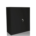 Armario archivador negro COLOR AS 105 con dos puertas y una cerradura de hjh OFFICE