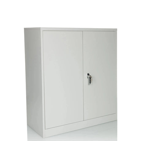 Armario archivador COLOR AS 105 en gris claro con dos puertas y cerradura de hjh OFFICE