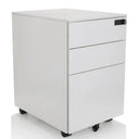 Archivador rodante COLOR OS I blanco de metal con tres cajones y ruedas de hjh OFFICE