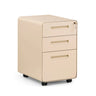 Archivador rodante COLOR PLUS I beige de metal con tres cajones y ruedas de hjh OFFICE