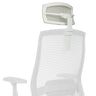 Reposacabezas COLORE KOPFSTUETZE blanco con funda de malla y brazo de soporte ajustable de hjh OFFICE