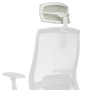 Reposacabezas COLORE KOPFSTUETZE blanco con funda de malla y brazo de soporte ajustable de hjh OFFICE