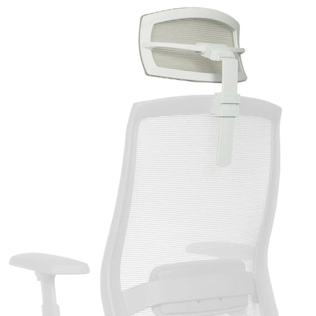Reposacabezas COLORE KOPFSTUETZE blanco con funda de malla y brazo de soporte ajustable de hjh OFFICE