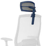 Reposacabezas azul COLORE KOPFSTUETZE con malla y brazo de soporte ajustable de hjh OFFICE