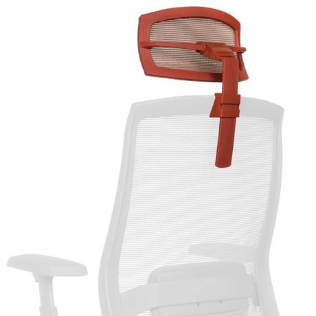 Reposacabezas rojo COLORE KOPFSTUETZE con funda de malla y soporte ajustable de hjh OFFICE