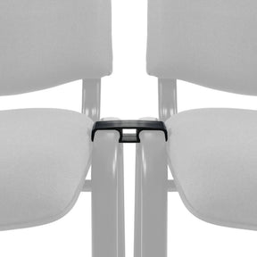 Silla de cuatro patas negra CONNECT XT con un clip de conexión de hjh OFFICE