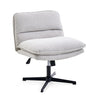 Sillón de diseño Criss-Cross 20 en color gris claro con acolchado suave y base en estrella negra de hjh LIVING