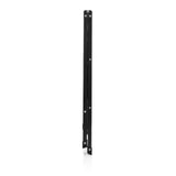Vista lateral de la Escalera plegable SOLID W5 plegada en negro de hjh OFFICE