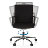 Función giratoria de 360 grados de la Silla de oficina profesional MOVE-TEC 3D en negro de hjh OFFICE