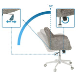 Ajuste de altura y mecanismo de inclinación de 90 grados de la Silla Home Office SOLAO HOME en gris de hjh LIVING