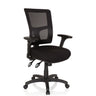 Schwarzer Profi-Chefsessel IMPACT PRO mit Netzrückenlehne und Armlehnen von hjh OFFICE