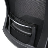 Soporte lumbar con elemento de cromo del Sillón de oficina profesional CAPTIVA de hjh OFFICE