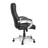 Silla gaming RELAX CL180 negra con acolchado y base de cinco ruedas de MyBuero – vista de 360° (vista lateral 100°)