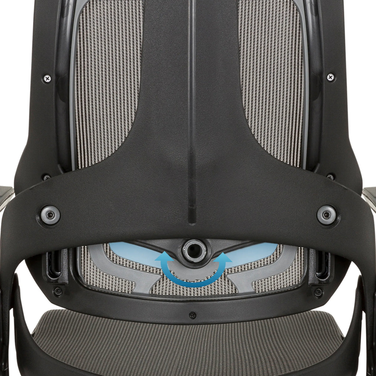 Soporte lumbar ajustable de la Silla de oficina profesional SPEKTRE BLACK en gris-negro de hjh OFFICE