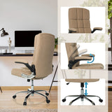Sillón de oficina Home Office RELAX WD 100 beige con reposabrazos ajustables y muelle de gas de MyBuero