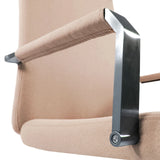 Reposabrazos beige con soporte metálico de la Silla Home Office SARANTO PLUS I de hjh OFFICE