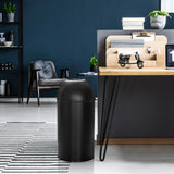Papelera negra CLEAN OR 50 con capacidad de 50 litros de hjh OFFICE