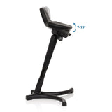 Ajuste de inclinación de 7-19° del asiento del asiento de pie TOP WORK 34 de hjh OFFICE