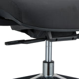 Palanca de ajuste de altura bajo el asiento negro de la silla de oficina profesional ERGO LINE II de hjh OFFICE