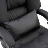 Cojín lumbar del sillón de oficina Home Office Relax Legoro de cuero sintético negro de MyBuero