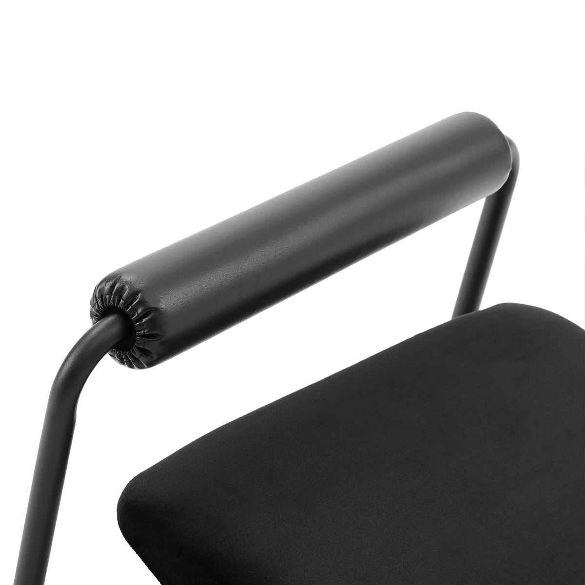 Almohadilla acolchada para el reposapiés Podi Velvet en negro de hjh OFFICE