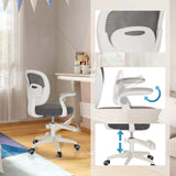 Verstellbare Armlehnen und Gasfeder des Kinderdrehstuhls KIDDY SMART in Grau von hjh OFFICE