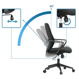 Respaldo ajustable con ángulo de inclinación de 90 grados de la Silla Home Office Explorer de MyBuero