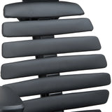 Respaldo acolchado de cuero negro de la silla de oficina profesional ERGO LINE II PRO de hjh OFFICE