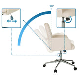 Altura del asiento ajustable e inclinación del respaldo de 90 grados de la Silla Home Office SOLAO CORD de hjh OFFICE
