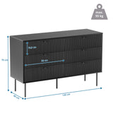 Dibujo dimensional del aparador KARBY S de 120 × 40 cm de hjh LIVING