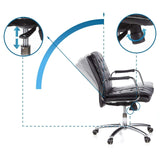 Höhenverstellung und Synchronmechanismus des Profi-Chefsessels VILLA 10 in Schwarz von hjh OFFICE