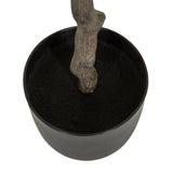 Tronco y maceta negra de la planta artificial OLIVE de hjh OFFICE