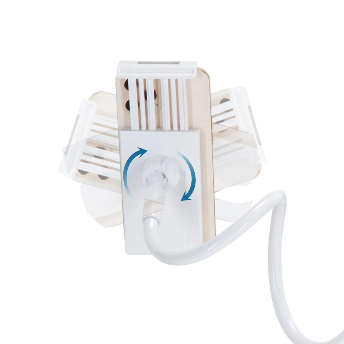 Clip de sujeción ajustable del Soporte para teléfono móvil y tableta FLEXMOBI I en blanco de hjh OFFICE