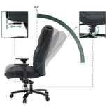 Respaldo ajustable hasta 90 grados y reposabrazos de la silla giratoria XXL Pullmann Gen2 de hjh OFFICE