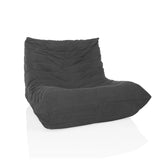 Sillón de diseño Sitzolo gris con funda de pana y superficie estructurada de hjh LIVING – vista de 360° (vista frontal 15°)
