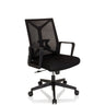 Silla Home Office ENCO negra con respaldo de malla y reposabrazos de hjh OFFICE