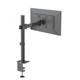 Soporte de monitor Ergomount M1 negro con brazo giratorio ajustable y fijación a mesa de hjh OFFICE