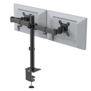 Soporte de monitor negro Ergomount M2 para dos pantallas con fijación a mesa de hjh OFFICE