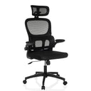 Silla Home Office ERGOMY FLEX negra con respaldo de malla y reposacabezas de MyBuero